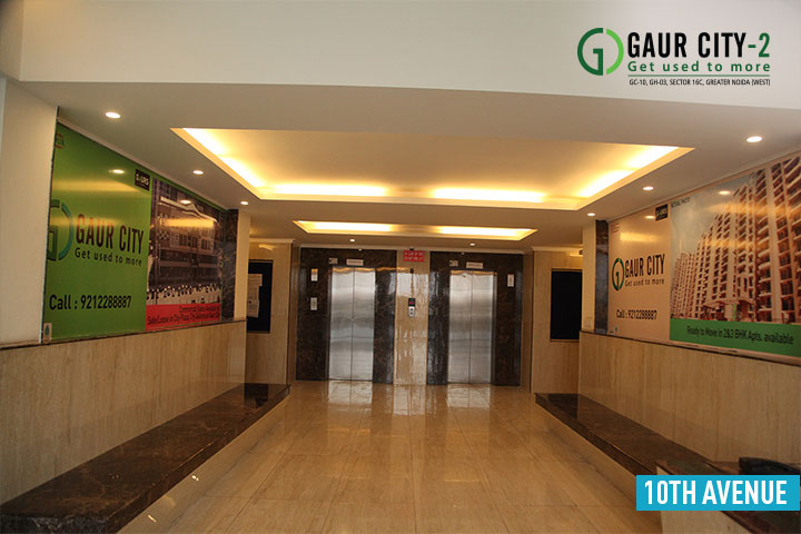 Gaur City 10th Avenue lobby view