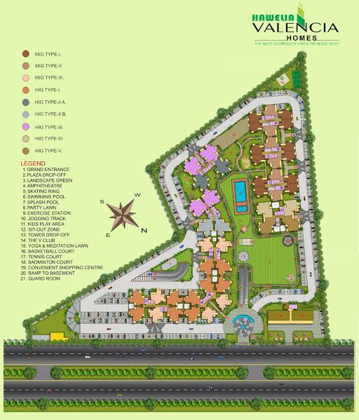 Valencia Homes site Plan